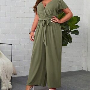 Olive Green Women's Jumpsuit
